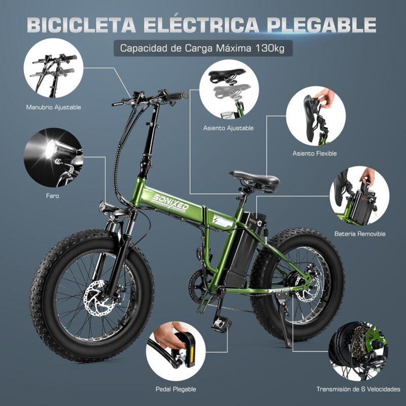 Bicicleta Electrica FatBike Plegable Caracteristicas